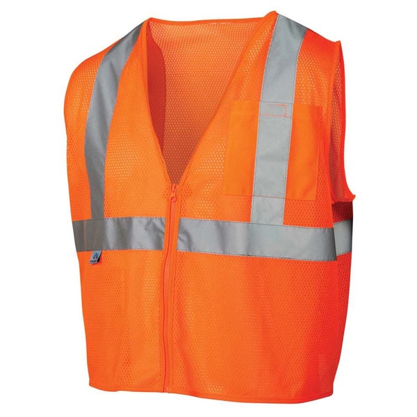 Pyramex Mesh Hi-Vis Vest W/Zipper